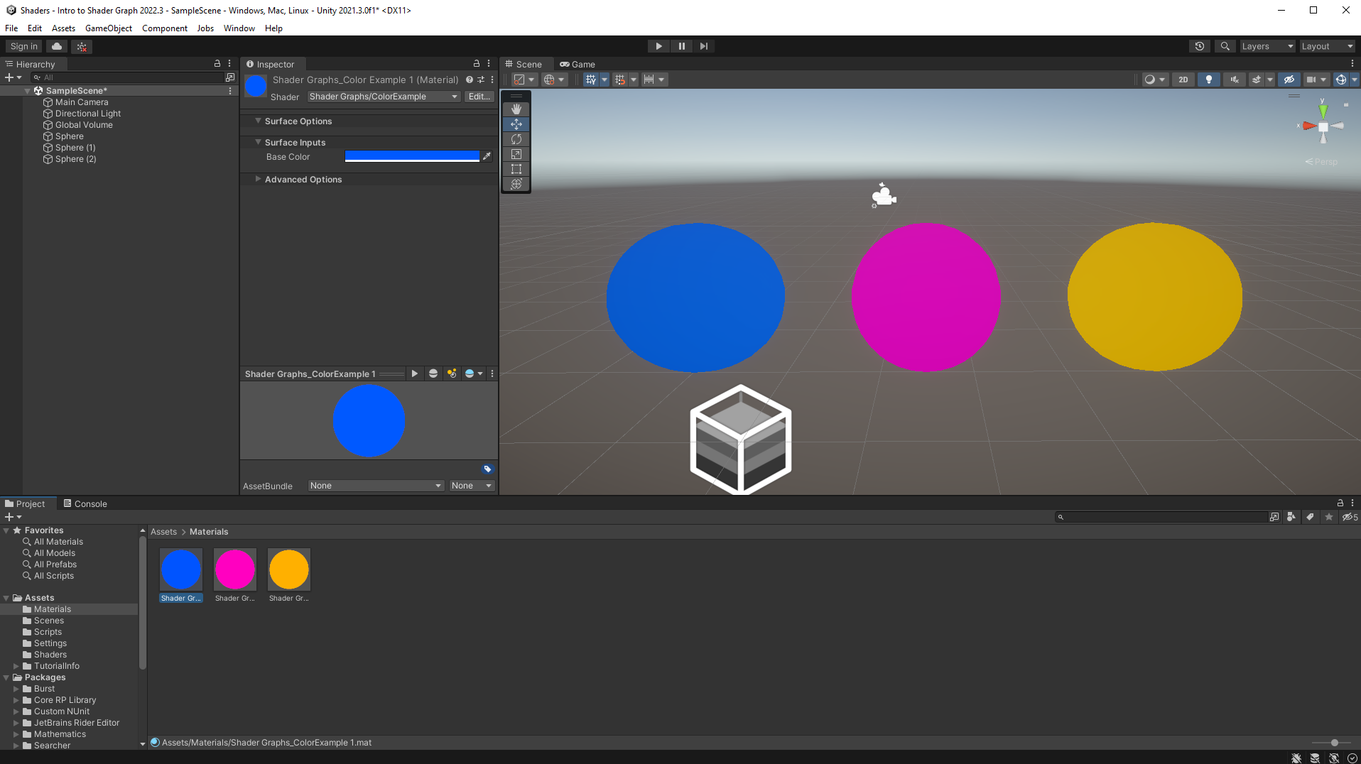 Unity Shader Graph Basics Part Your First Graph