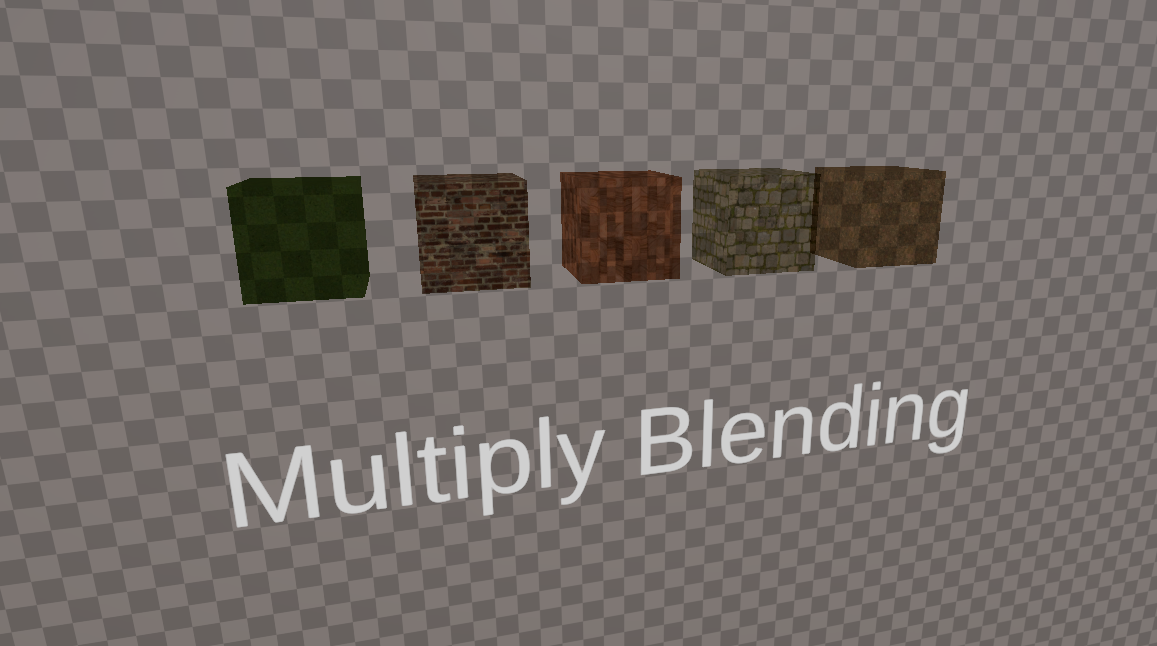 Cubes using multiply blending. Cubes using multiply blending.