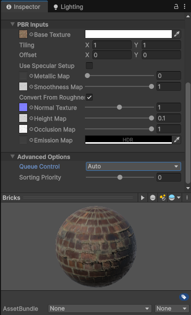 Drawing the Advanced section for render queue properties.