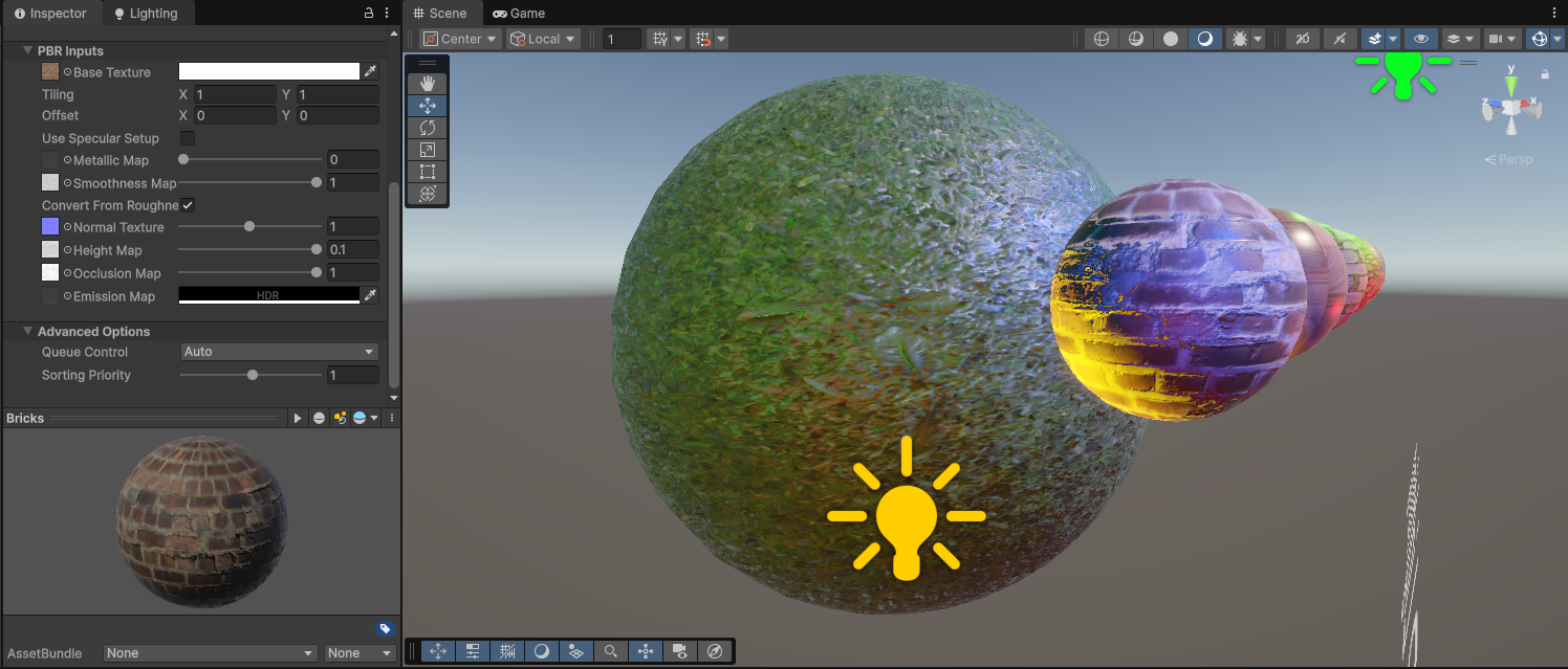 Using the sorting priority setting to render in a weird order.