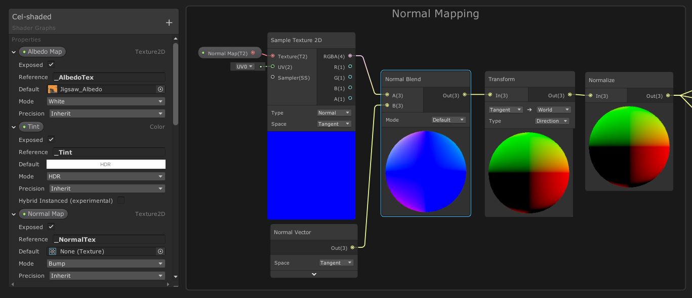 Cel-shading in Shader Graph and URP