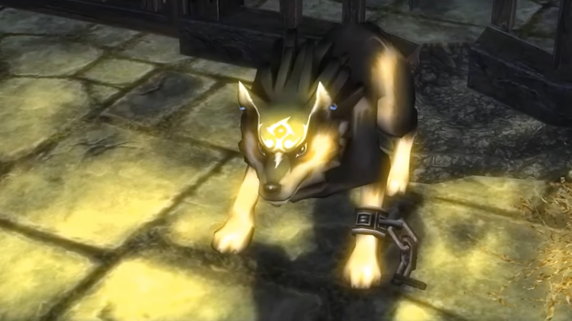 A screenshot near the beginning of Twilight Princess.